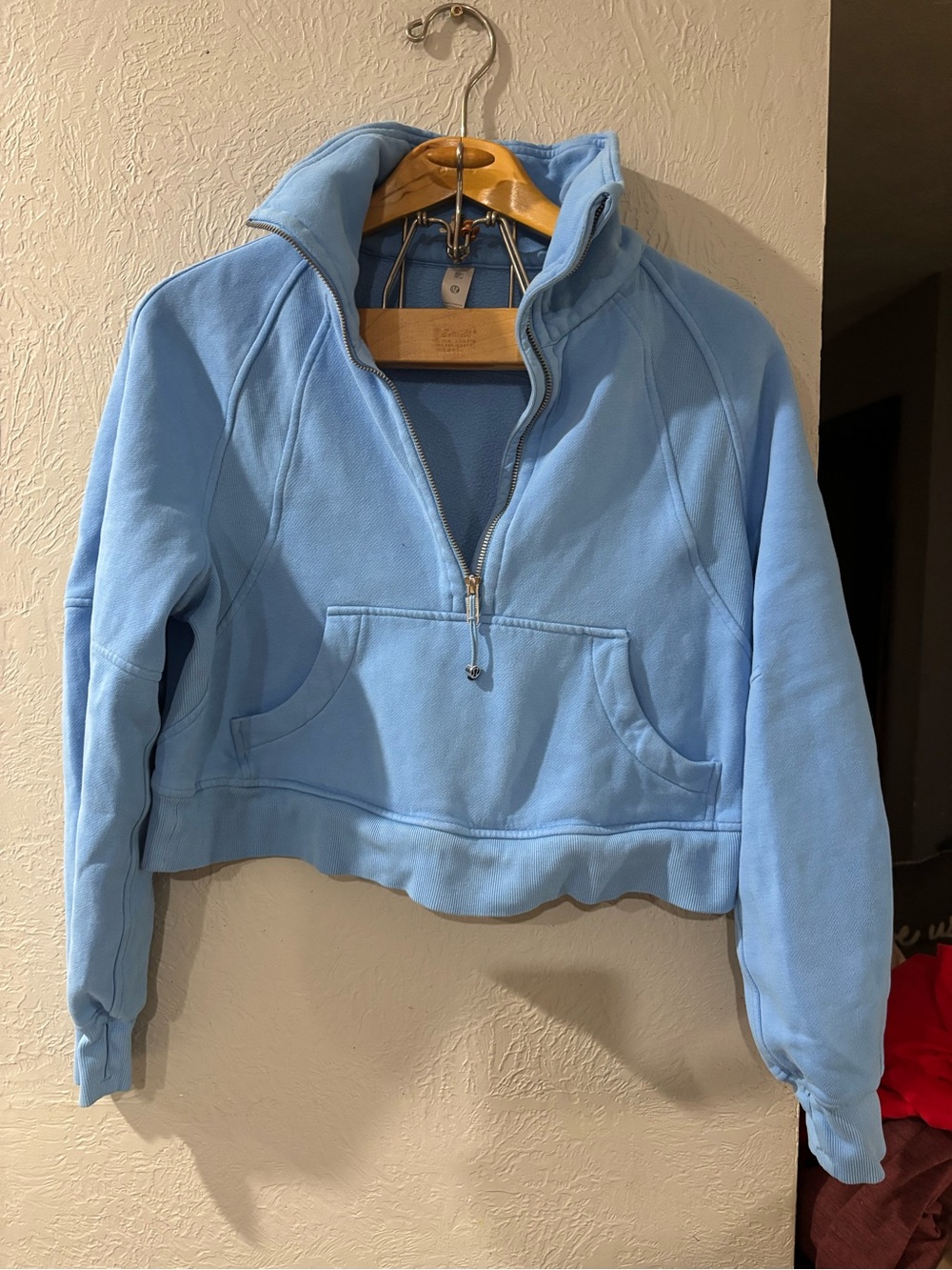 Lululemon Scuba Oversized Funnel-Neck Half Zip Pullover in Aero Blue Sz XS/S